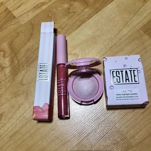NWT Estate Baked Highlighter and Lip Icing Bundle